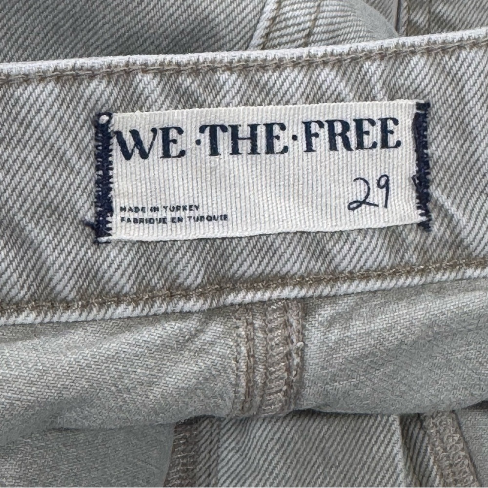 FREE PEOPLE WE THE FREE MOXIE LOW SLUNG PULL ON BARREL JEANS - JETTY - SZ - 29 - Picture 8 of 13